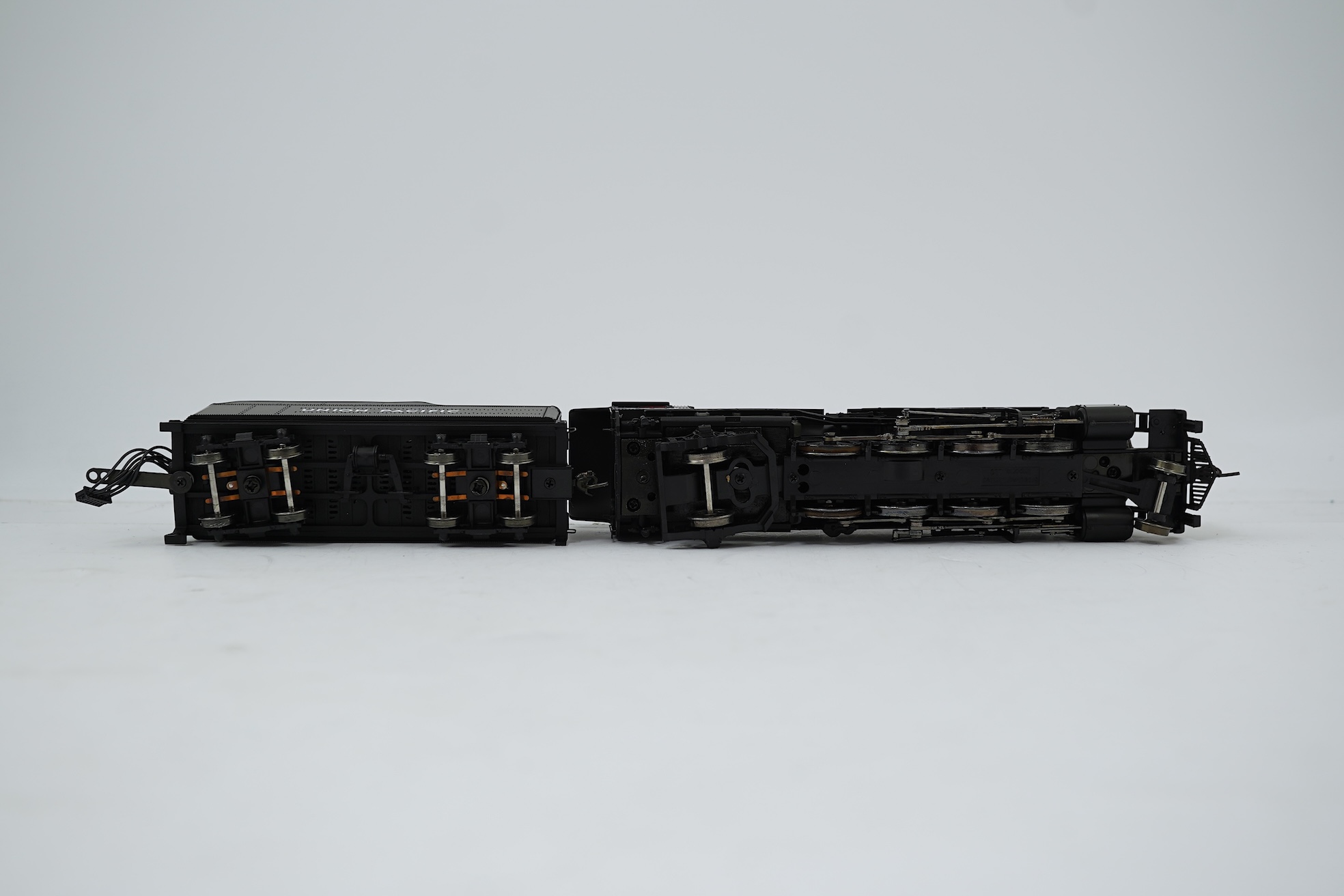A boxed HO gauge Broadway Limited Blue Line (5173) model of Union Pacific USRA Light Mikado, 2480, 2-8-2 locomotive with bogie tender, powered for two rail operation.